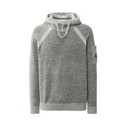 Melange Hoodie van wol C.p. Company , Gray , Heren