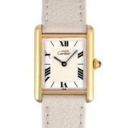 Pre-owned Silver watches Cartier Vintage , White , Dames