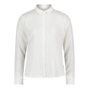 Blouse shirt met kraag Betty & Co , White , Dames