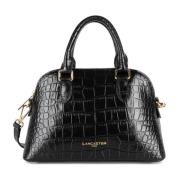 Zwarte rits halve maan tas Lancaster , Black , Dames