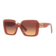 Opal Orange Shaded Zonnebril Miu Miu , Orange , Dames