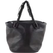 Pre-owned Leather handbags Loewe Pre-owned , Black , Dames