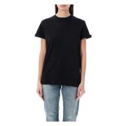 Versleten T-shirt Golden Goose , Black , Dames