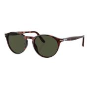 Zonnebril - Havana montuur, groene lenzen Persol , Brown , Heren