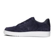 Blauwe Suède Court Sneakers Heren Polo Ralph Lauren , Blue , Heren