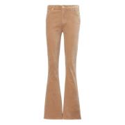 Flared jeans met hoge taille beige 7 For All Mankind , Beige , Dames