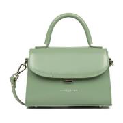 Elegante Flap Handtas met Metalen Sluiting Lancaster , Green , Dames