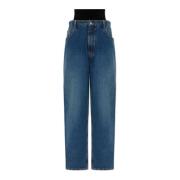 Hoge taille jeans Alaïa , Blue , Dames