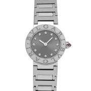 Pre-owned Linen watches Bvlgari Vintage , Gray , Dames