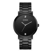 Supernova Zwart Roestvrijstalen Horloge Guess , Black , Heren