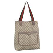 Pre-owned Canvas totes Gucci Vintage , Beige , Dames