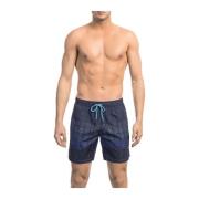 Beachshorts met degradéprint Bikkembergs , Blue , Heren