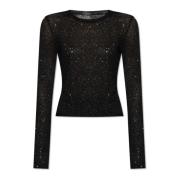 Top met lovertjesrand Balenciaga , Black , Dames