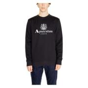 Katoenen Heren Sweatshirt Collectie Aquascutum , Black , Heren