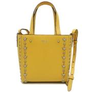 Pre-owned Leather handbags Jimmy Choo Pre-owned , Yellow , Dames