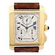 Pre-owned Yellow Gold watches Cartier Vintage , Yellow , Heren