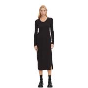 Midi Jurk Calvin Klein Jeans , Black , Dames