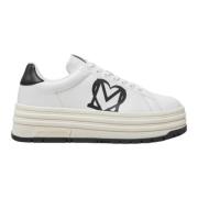 Lage Sneakers Love Moschino , White , Dames