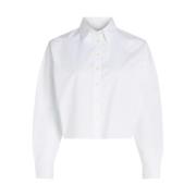 Lange mouwen overhemd Calvin Klein Jeans , White , Dames