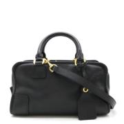 Pre-owned Leather handbags Loewe Pre-owned , Black , Dames