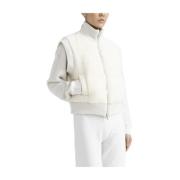 Wollen en alpacadons gilet Peserico , White , Dames