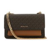 Claire Canvas Schoudertas Michael Kors , Brown , Dames