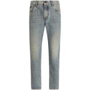 Denim Jeans met Placca Zak Dolce & Gabbana , Blue , Heren