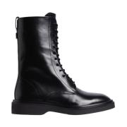 Zwarte Veterschoenen voor de Enkel Calvin Klein , Black , Dames