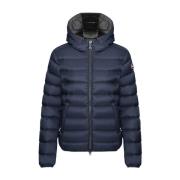 Blauwe Bomberjack met Capuchon Colmar , Blue , Dames