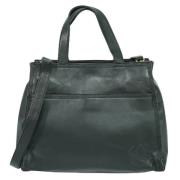 Pre-owned Leather handbags Loewe Pre-owned , Black , Dames