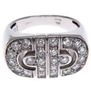 Pre-owned White Gold rings Bvlgari Vintage , Gray , Dames