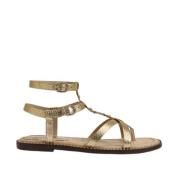 Gouden Sandalen voor Vrouwen Sam Edelman , Yellow , Dames