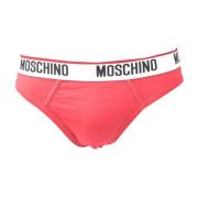 Zijden Slip Set Moschino , Red , Heren