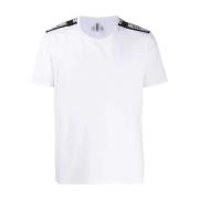 Korte Mouw T-shirt Moschino , White , Heren