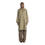 Groene Omkeerbare Trenchcoat Fortela , Green , Dames