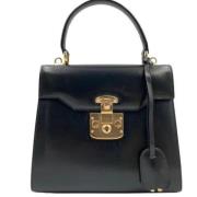 Pre-owned Leather gucci-bags Gucci Vintage , Black , Dames