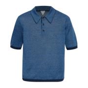 Gestreepte polo Bottega Veneta , Blue , Heren