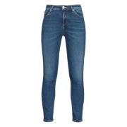 Blauwe Skinny Katoenmix Jeans Pinko , Blue , Dames