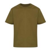 Crew Neck T-Shirt Bottega Veneta , Green , Heren