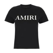 Casual Katoenen T-Shirt voor Mannen Amiri , Black , Dames