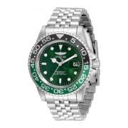 Pro Diver Kwarts Horloge Groene Wijzerplaat Invicta Watches , Gray , H...