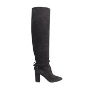 Pre-owned Suede boots Aquazzura Pre-owned , Black , Dames