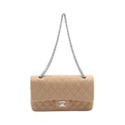 Pre-owned Cotton chanel-bags Chanel Vintage , Beige , Dames