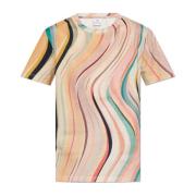 Katoenen T-shirt PS By Paul Smith , Multicolor , Dames