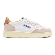 Vintage Witte Leren Sneakers Autry , White , Dames