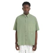 Sterren Poplin Shirt Olijf Études , Green , Heren