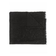 Luxe Cashmere Zijde Diamant Sjaal Brunello Cucinelli , Black , Dames