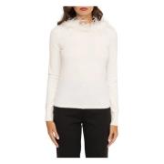 Trui Met Ronde Hals Twinset , White , Dames