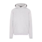 Grijze Melange Hoodie met Ribdetails Represent , Gray , Heren