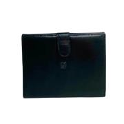 Pre-owned Leather wallets Loewe Pre-owned , Black , Dames